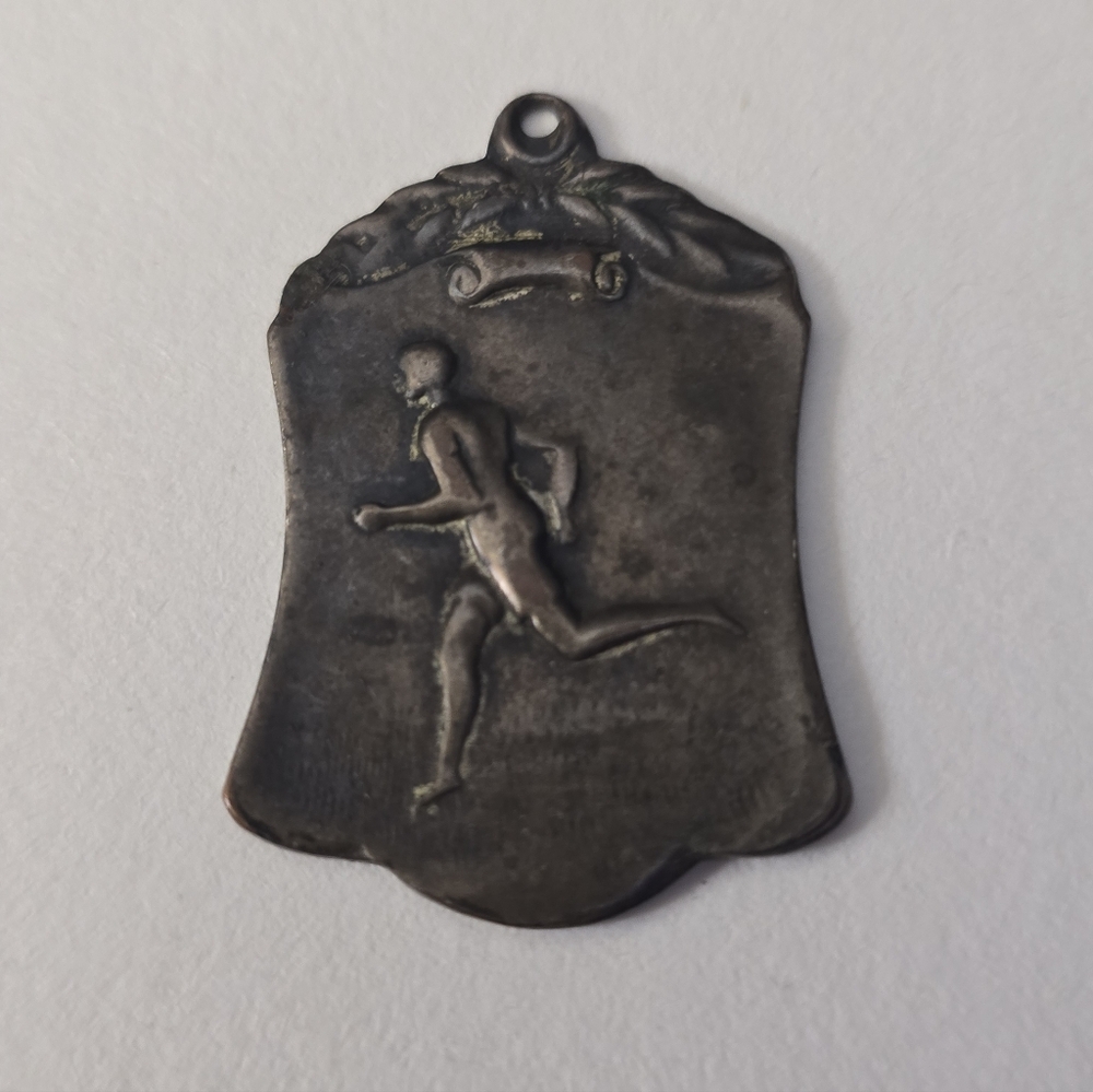 Vintage 1931 St. Louis County Track & Field Meet Hurdles Award Medal Charm Brass